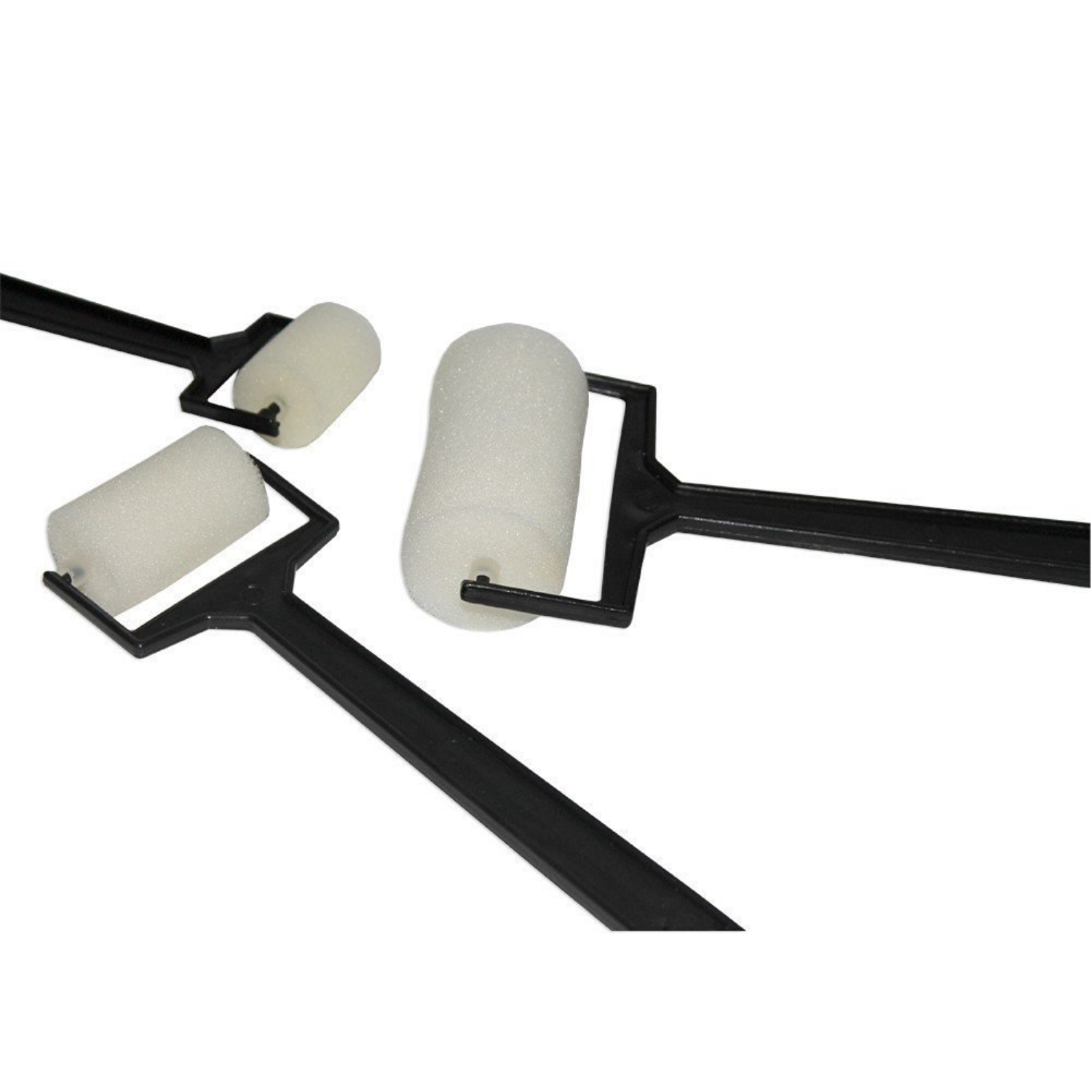 Picture of Set of 3 Paint Rollers 1, 1.5 & 2 Feet Size with Tray for Painting