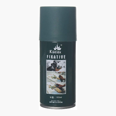 Picture of Kuelox pastel/charcoal & pencil drawings fixative (180ml) for pinting, drawing - multi color