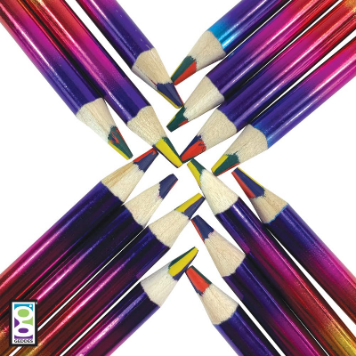 Picture of 4 in 1 Rainbow colour pencil for kids
