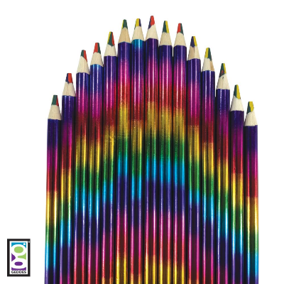 Picture of 4 in 1 Rainbow colour pencil for kids