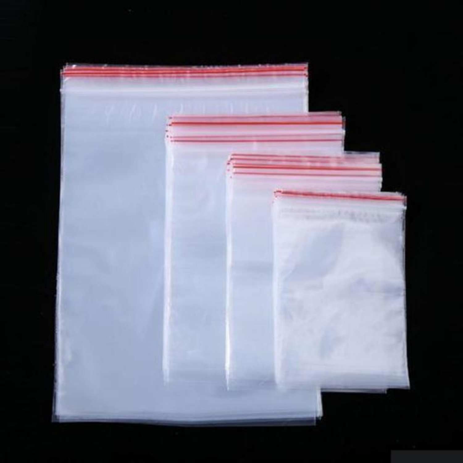 Picture of Clear Poly Reclosable Zipper Lock Bags | Resealable Plastic Zipper Bags for Samples, Candies, Craft supplies, Nuts, Slime and More