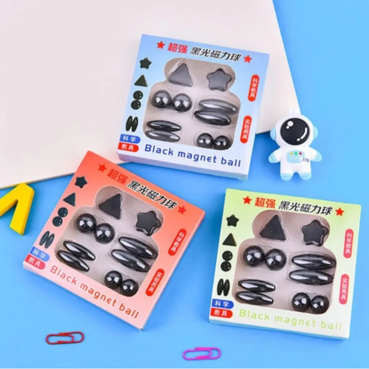 Picture of 10 Pcs Polished Black Magnetic Balls Toy Game
