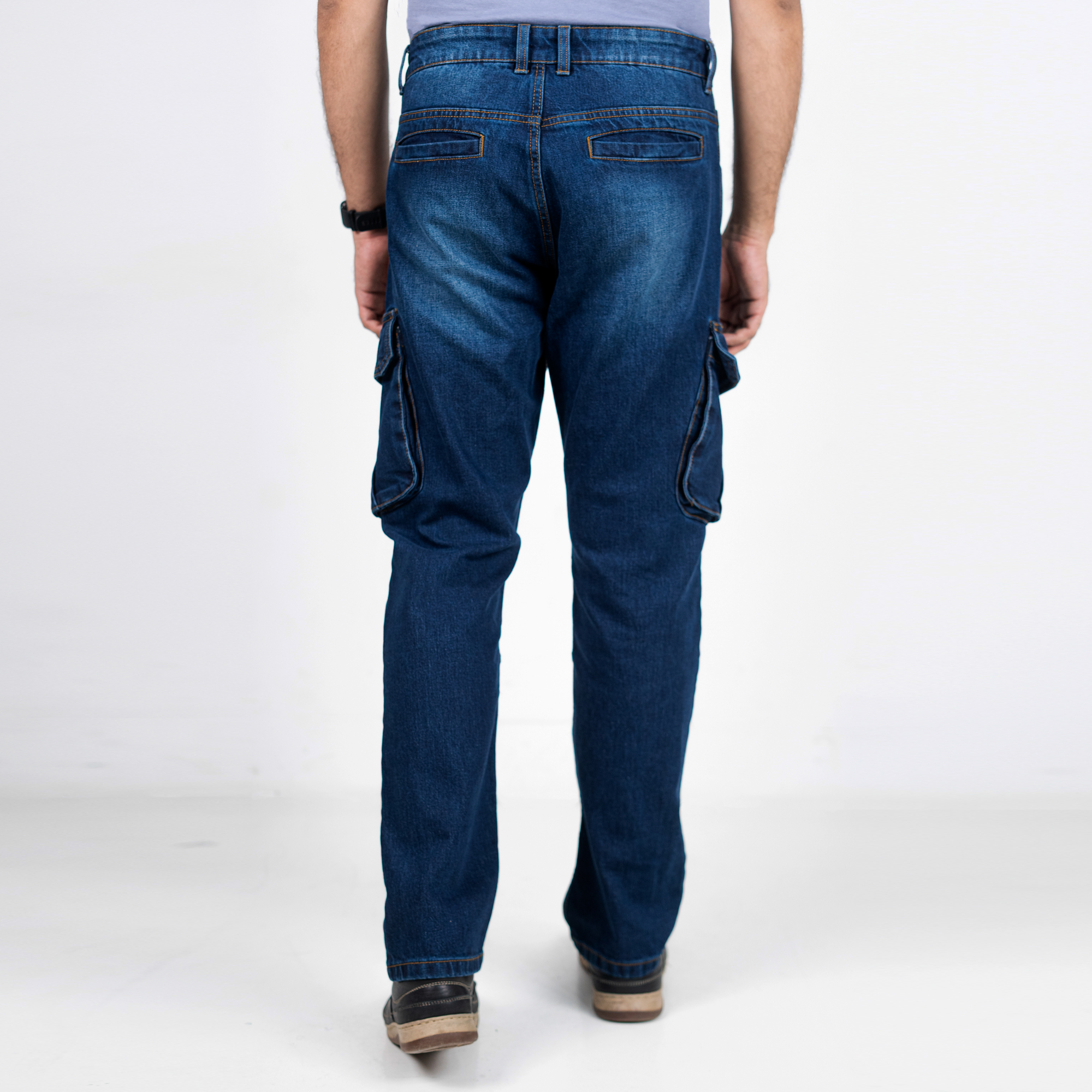 Picture of Premium Denim Cargo Pants (Regular Fit)