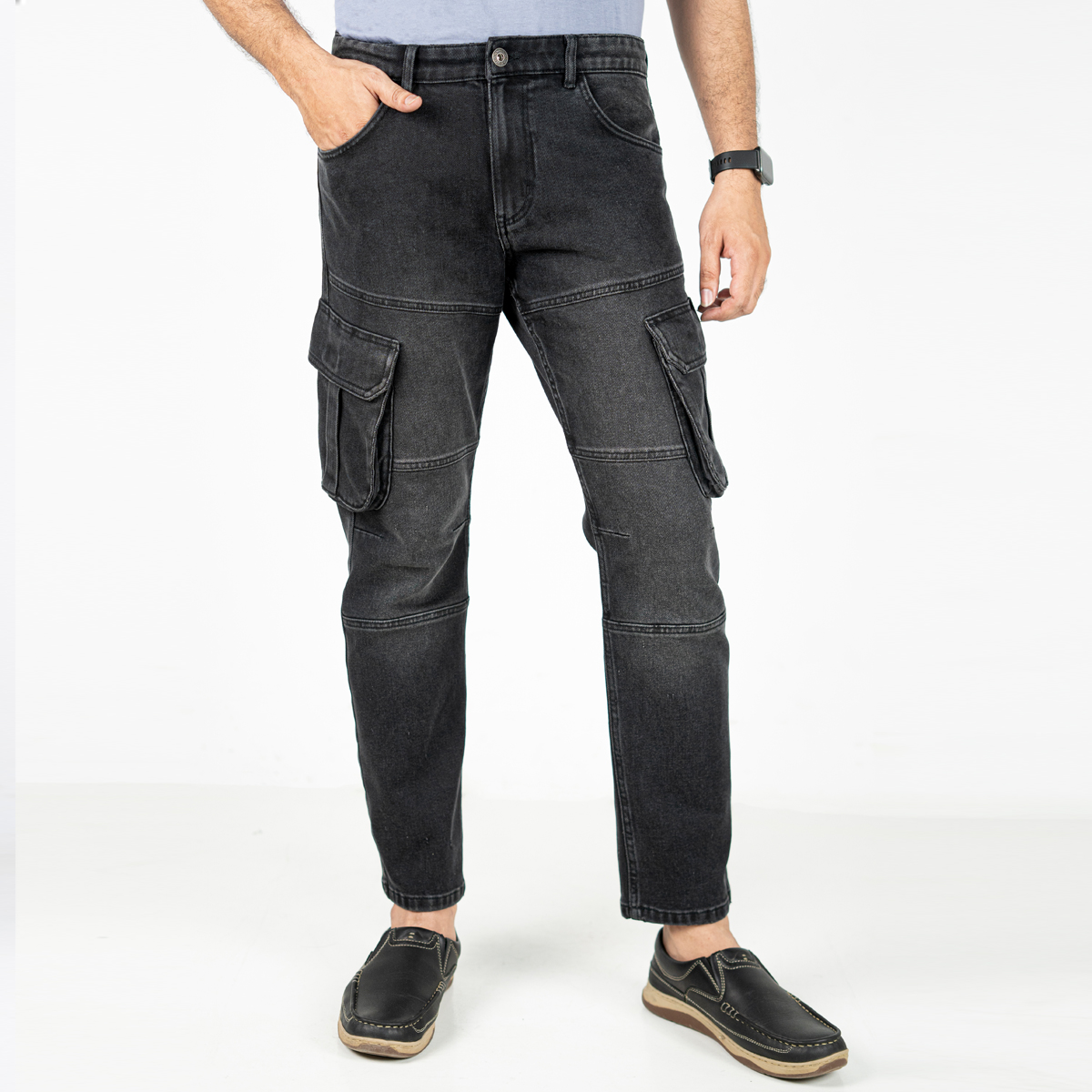 Picture of Premium Denim Cargo Pants