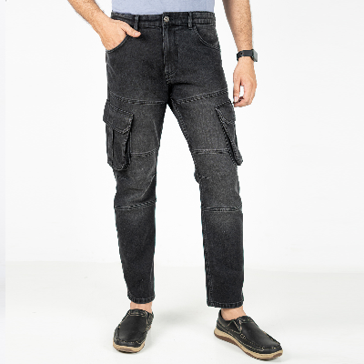 Picture of Premium Denim Cargo Pants
