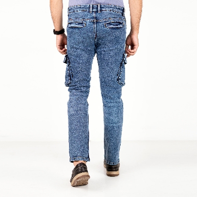 Picture of Premium Denim Cargo Pants