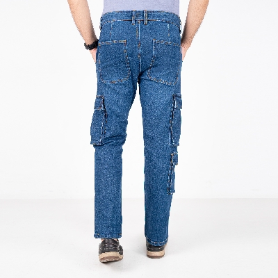 Picture of Urban7 Multi-Pocket Denim Cargo Pants 
