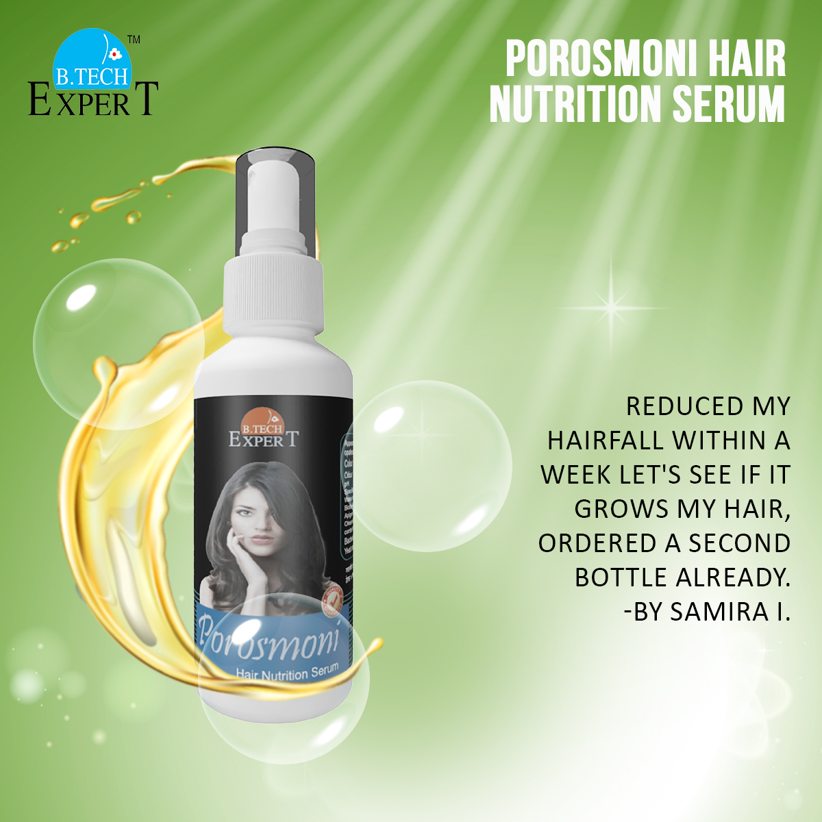 Picture of POROSMONI Hair Nutrition Serum - 100ml