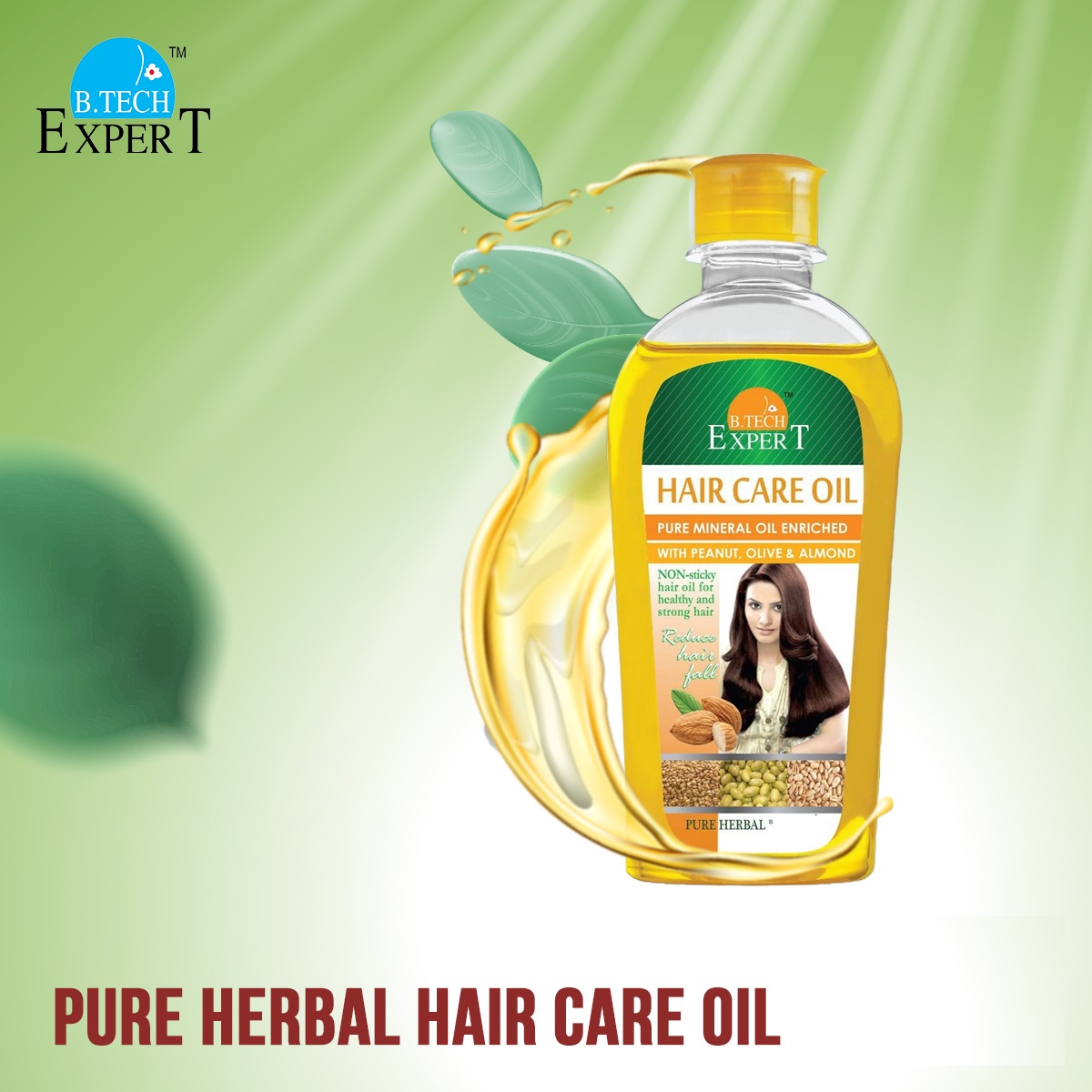 Picture of Buy 2 Get 1 Free - B.Tech ExperT Hair Care Oil Gold 200 ml (2 Piece) + B.Tech ExperT Hair Care Oil Gold 100ml (1 Piece Free)