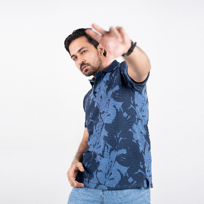 Picture of Tropical Printed polo shirt