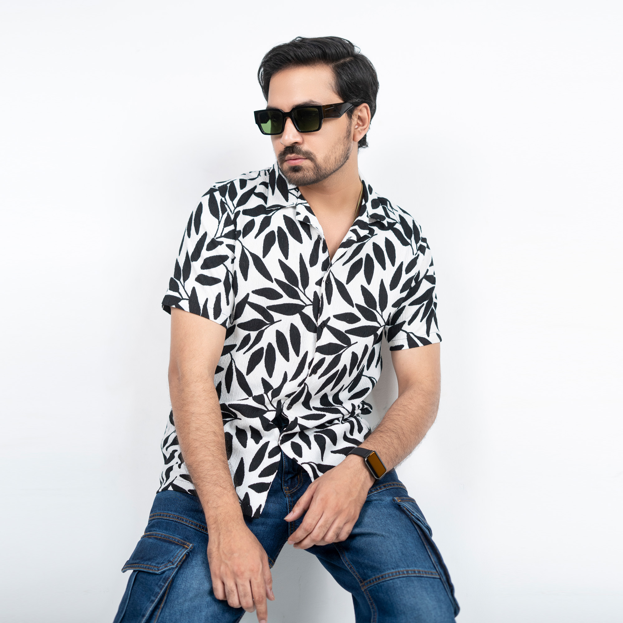 Picture of Havana Collar Crepe Shirt