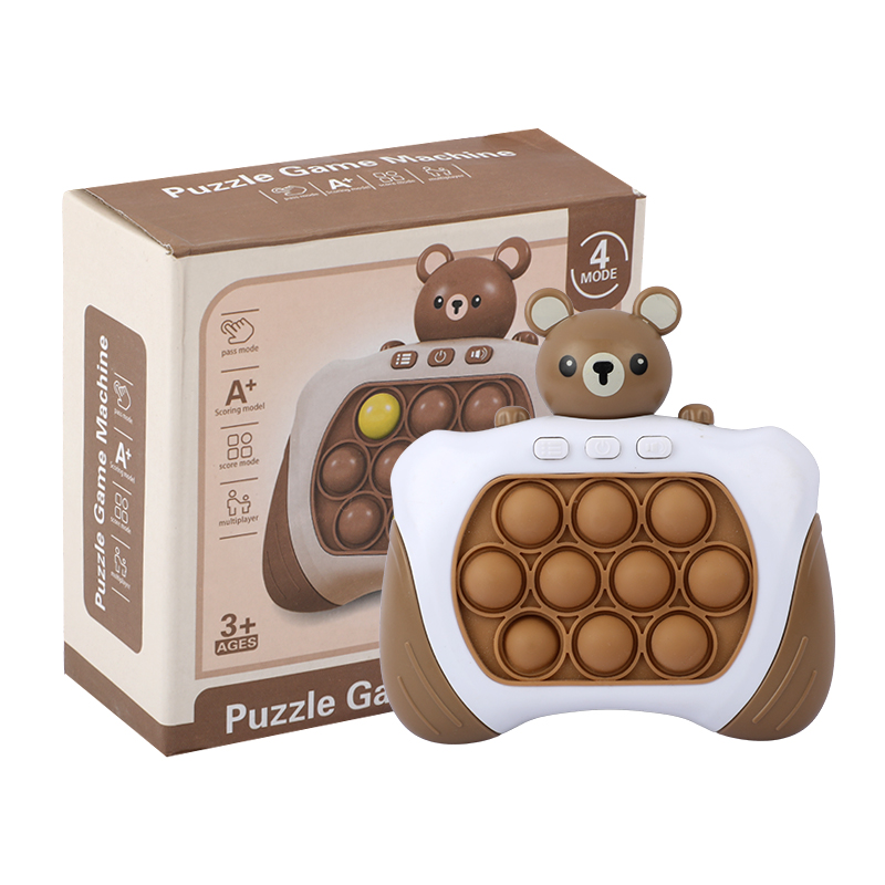 Picture of Pop It Puzzle Game Machine | Electronic Quick Push Fidget Toy | 4-Mode Handheld Pop It Game | Light & Sound Sensory Pop It | Perfect for Brain Training & Stress Relief- 1piece