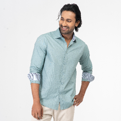 Picture of Oxford Cotton Long Sleeve Shirt