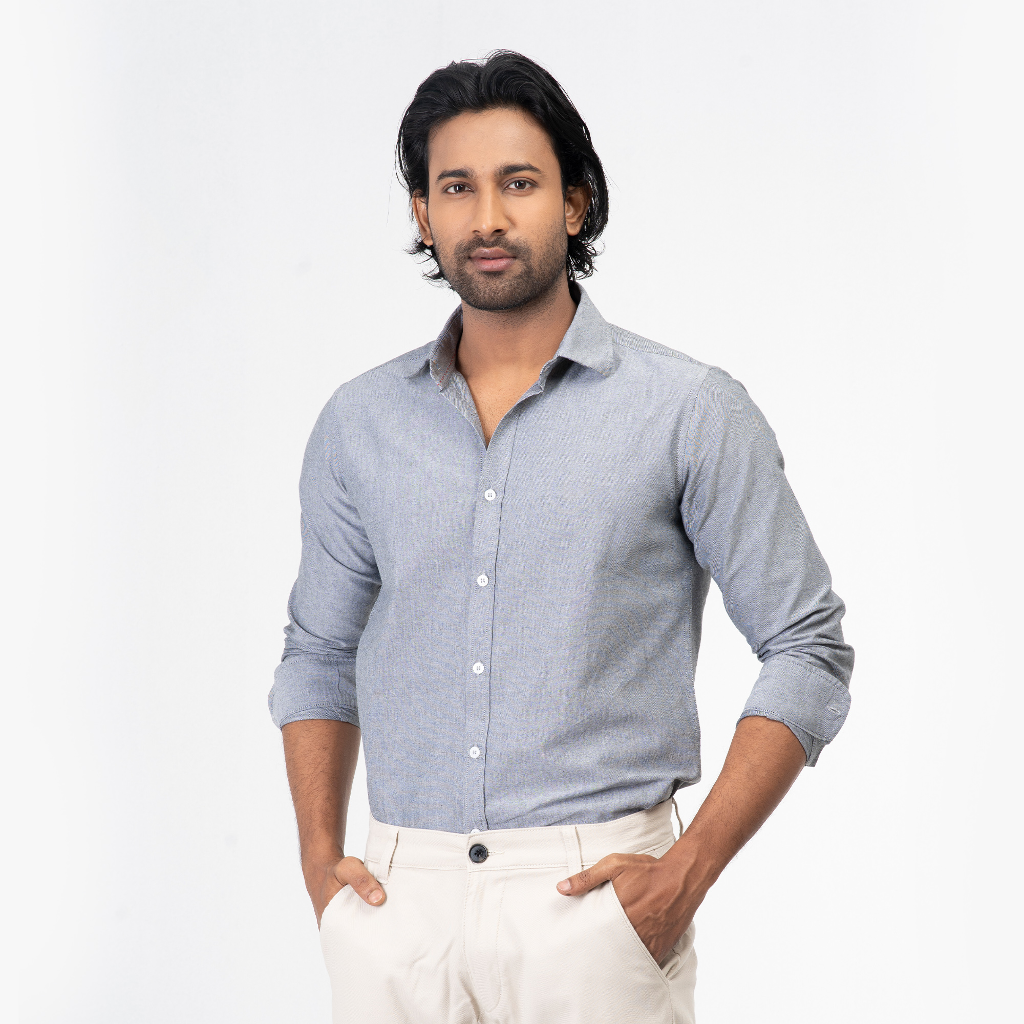 Picture of Oxford Cotton Long Sleeve Shirt