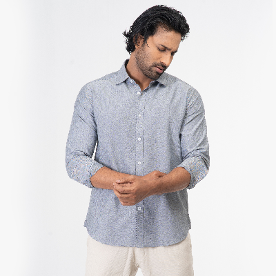 Picture of Oxford Cotton Long Sleeve Shirt