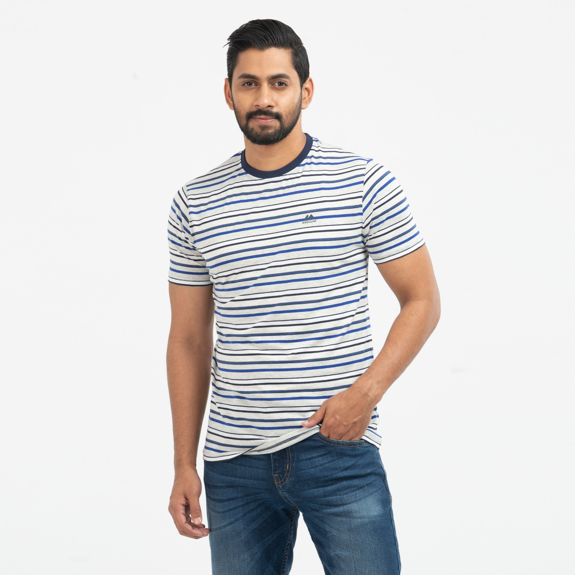Picture of Cotton Comfort Stripe T-shirt