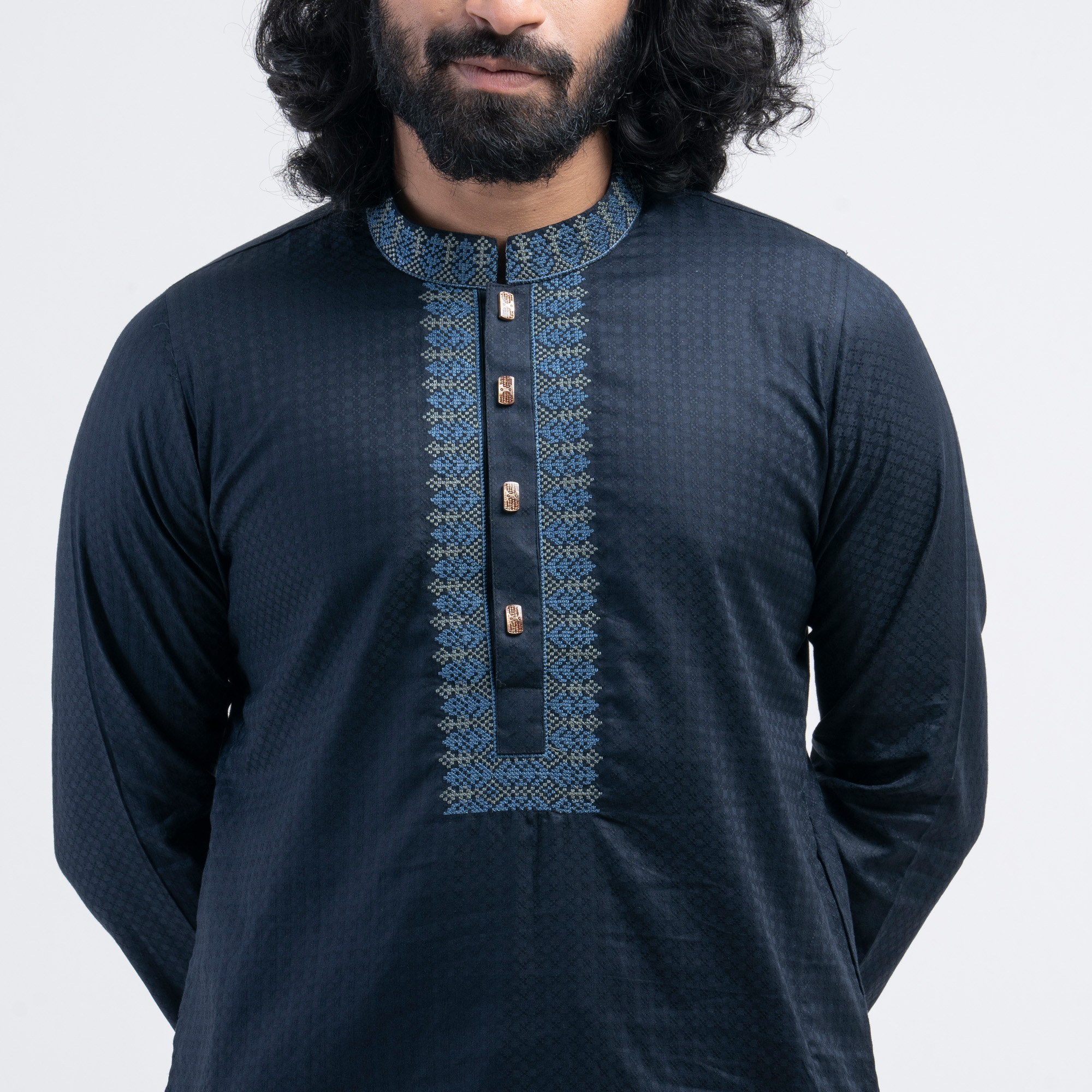 Picture of Premium Embro Semi Fit Panjabi 