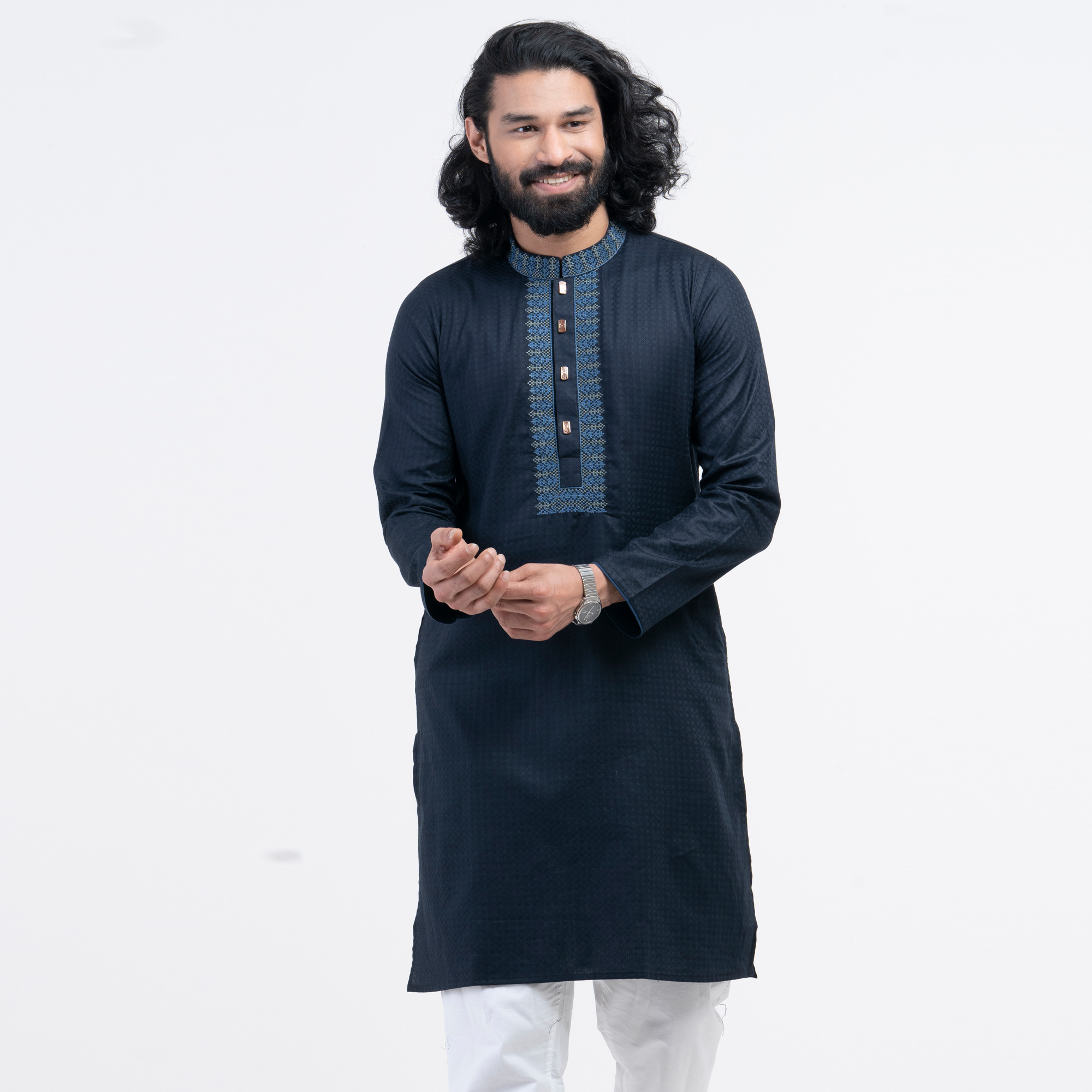 Picture of Premium Embro Semi Fit Panjabi 