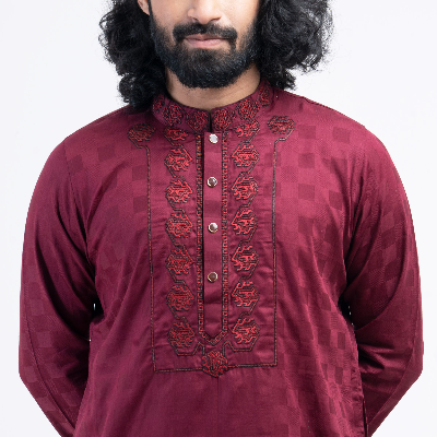 Picture of Premium Embro Semi Fit Panjabi