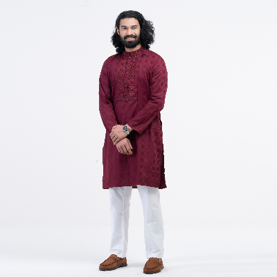 Picture of Premium Embro Semi Fit Panjabi