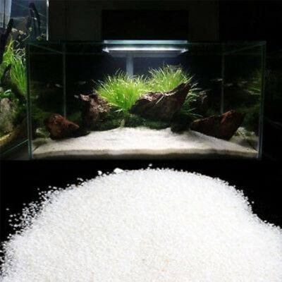 Picture of 01 KG pack of White Sand For Aquarium and planted aquarium decoration-    -একুরিয়ামের জন্য সাদা বালি
