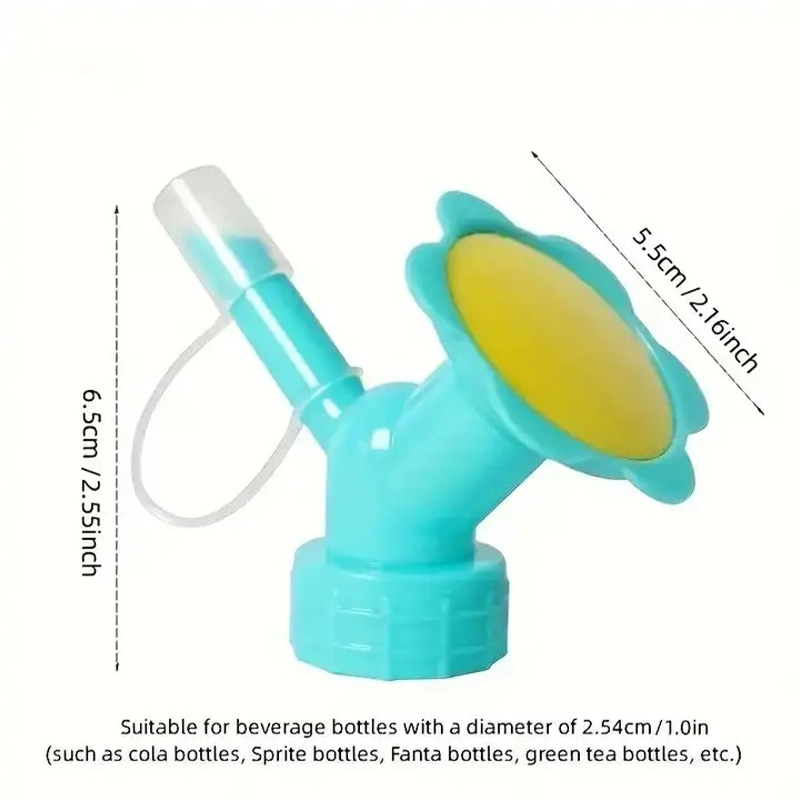 Picture of 05 Pcs 2 In 1 Reusable Plastic Sprinkler Nozzle Bottle Shower Cap Flower Plant Vegetable Watering Device Watering Can Sprinkler
