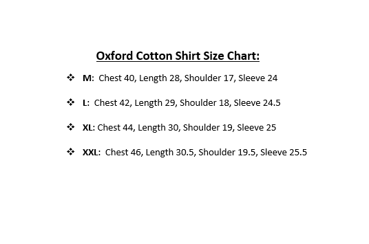 Picture of Oxford Cotton Long Sleeve Shirt