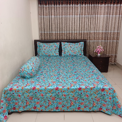 Picture of Sale Luxury Twill Cotton Bedsheet – King Size – with Pillow Cover