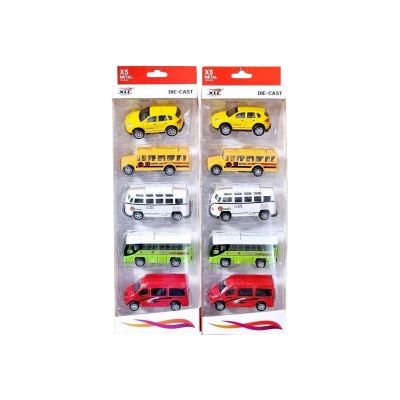 Picture of Die-Cast X5 Spring System Toy Car (5 Piece Combo Pack) - car toy