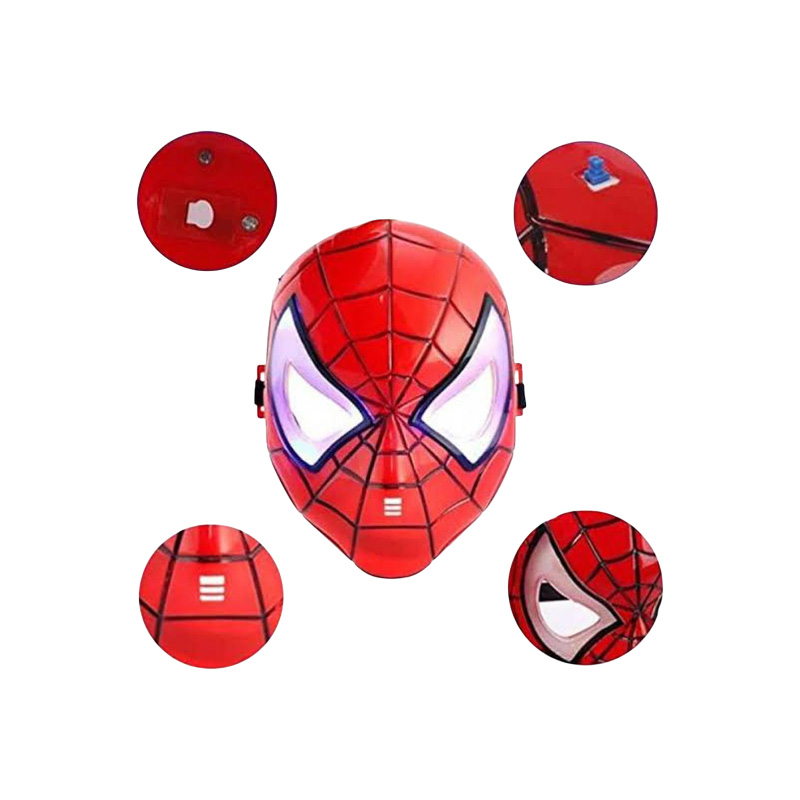 Picture of LED SpiderMan_Mask - Red