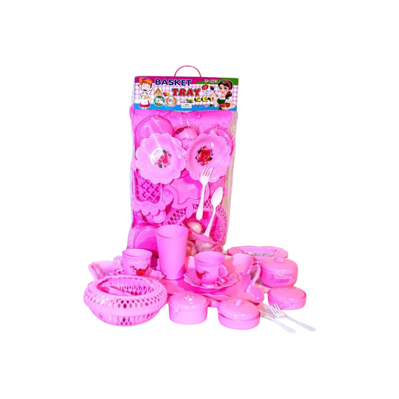 Picture of Toy Barbie basket tray kitchen set