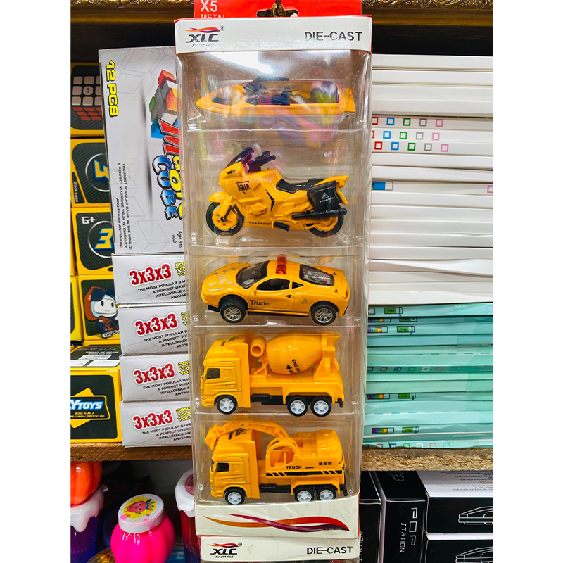 Picture of Die-Cast X5 Spring System Toy Car (5 Piece Combo Pack) - car toy