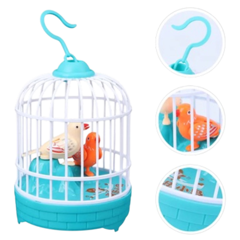 Picture of Electric Chirping Birds Birdcage Voice Control Toys For Kids - Multicolor