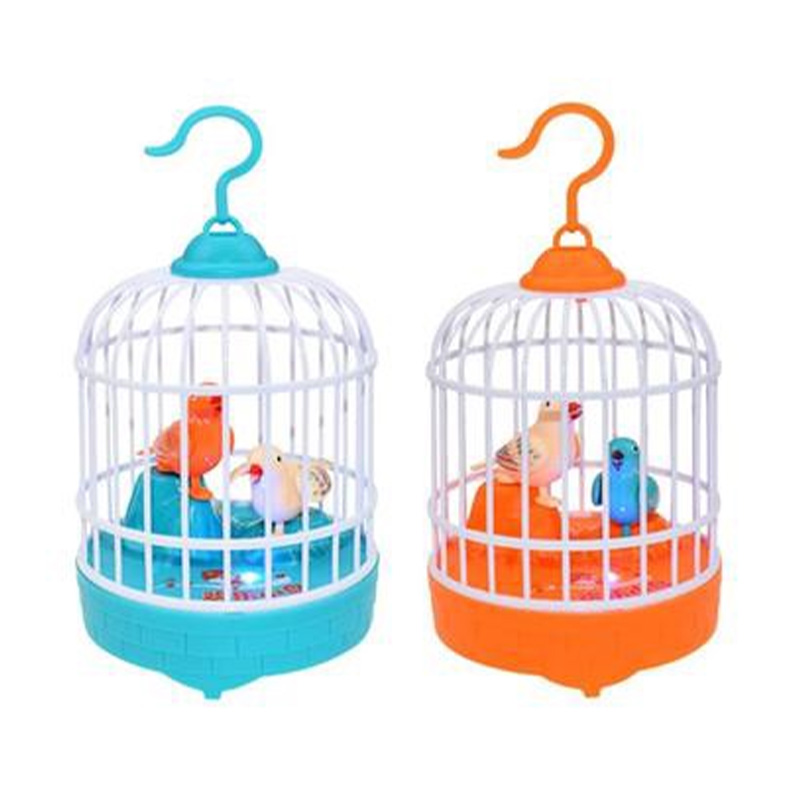 Picture of Electric Chirping Birds Birdcage Voice Control Toys For Kids - Multicolor