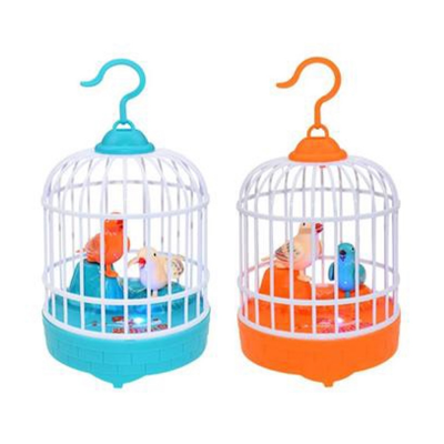 Picture of Electric Chirping Birds Birdcage Voice Control Toys For Kids - Multicolor