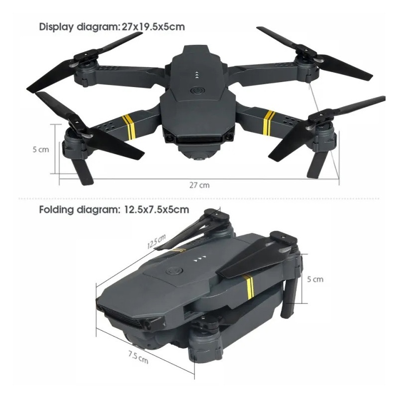 Picture of DJ1 Wifi FPV Camera Drone Update V.2 2023, Drones Camera Quadcopter Multicolored LED lights Plane Toys WiFi Drone