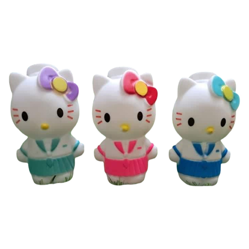 Picture of 3ps Hello Kitty toys Rubber soft Hello Kitty figure toys