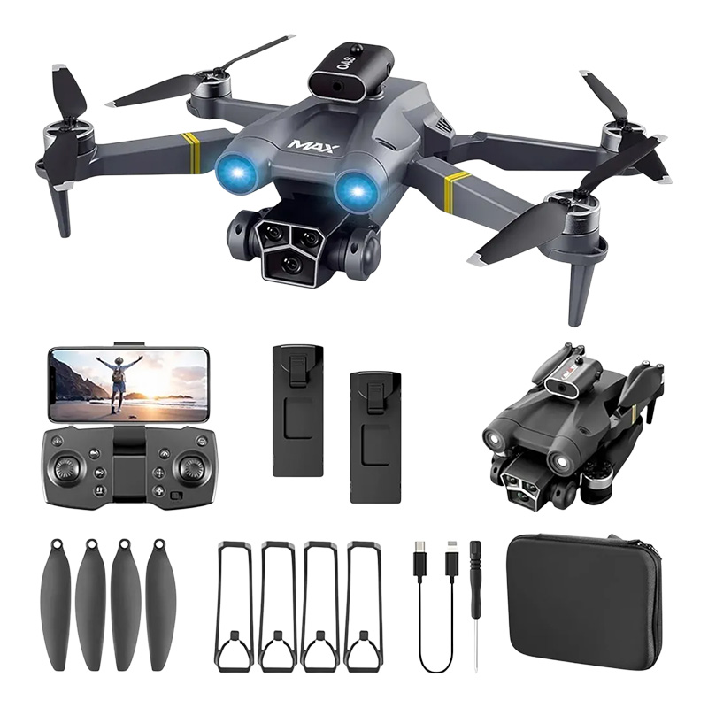 Picture of M3 Max EAC Dual Camera Drone with Brushless Motors: Stable Flight & Obstacle Avoidance for Beginners