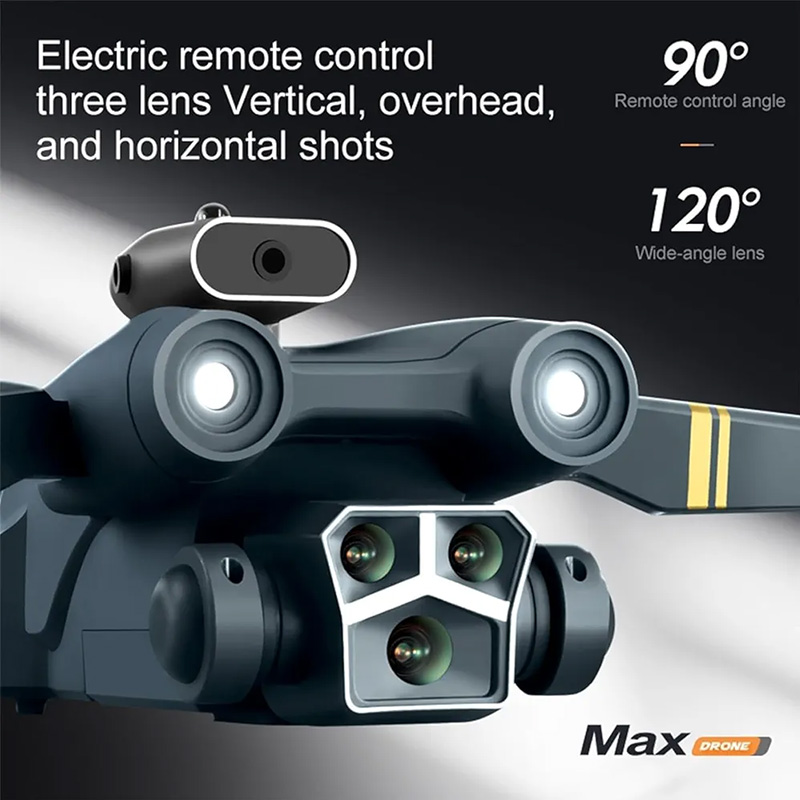 Picture of M3 Max EAC Dual Camera Drone with Brushless Motors: Stable Flight & Obstacle Avoidance for Beginners