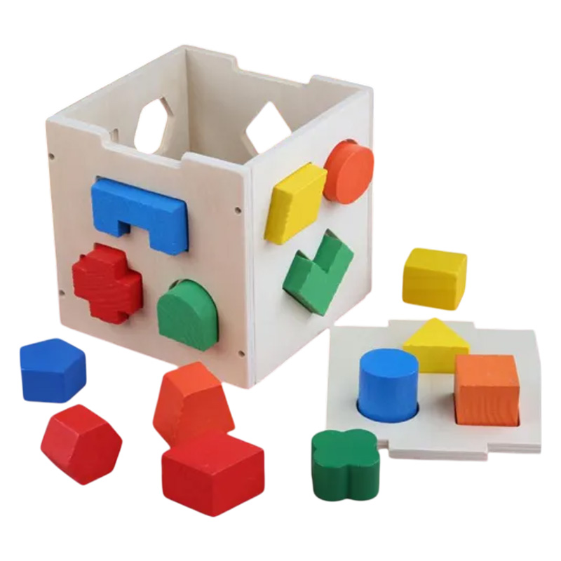 Picture of Intelligence Box Geometry Digital House Children Building Block colour Shape Matching Puzzle Toy