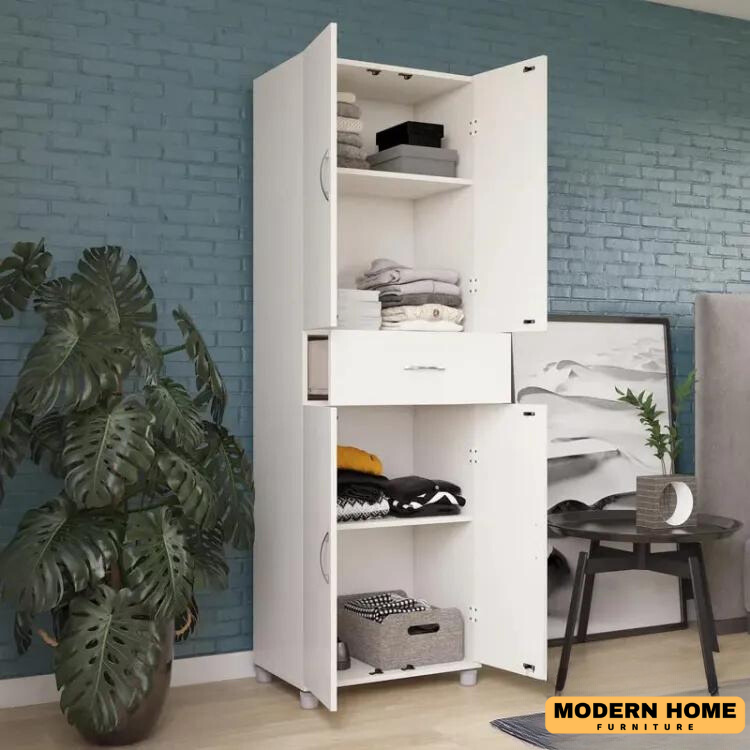 Picture of Unique Design 4 Door Almirah with Locker Drawer/ Bedroom Furniture Wardrobe/ Cloth Storage Cabinet by Modern Home Furniture M