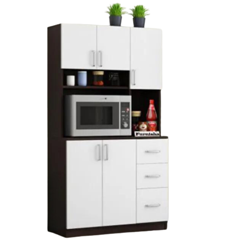 Picture of Modern Home Furniture New Model Kitchen Cabinet / Kitchen Storage Pot Racks / Kitchen Rack / Oven & Condiment Racks - Minimalistic Sophistication M