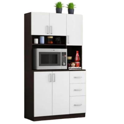 Picture of Modern Home Furniture New Model Kitchen Cabinet / Kitchen Storage Pot Racks / Kitchen Rack / Oven & Condiment Racks - Minimalistic Sophistication M