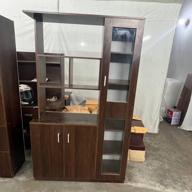 Picture of Modern Open Shelves Storage with Double Cabinet Drawers | Premium Design & Quality by Modern Home Furniture - Minimalistic Sophistication
