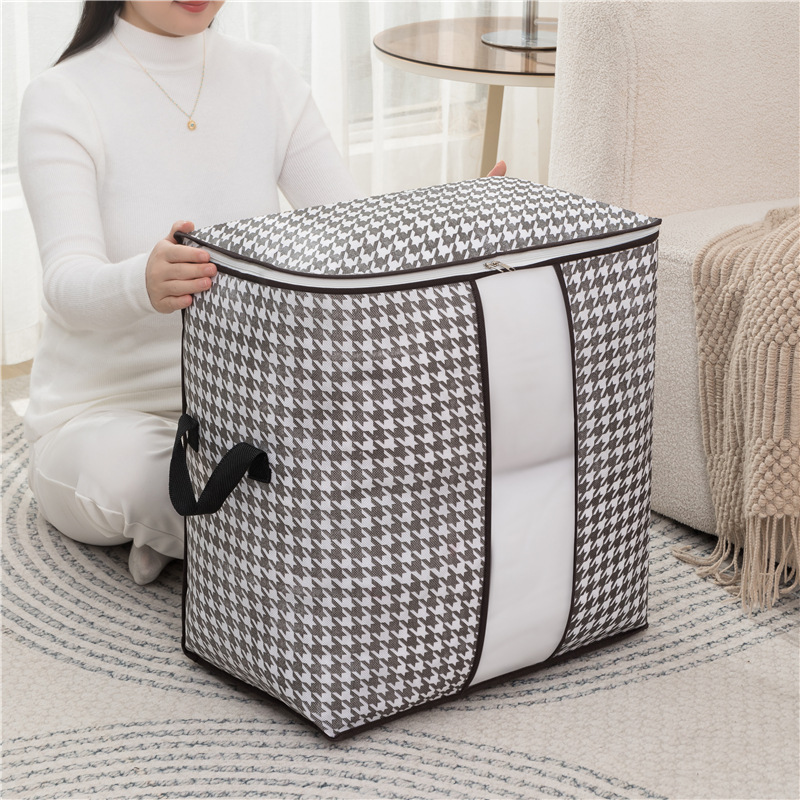 Picture of Printed Premium Quality Quilt Storage Bag Large Capacity Winter Cloth Blanket Storage Organizer