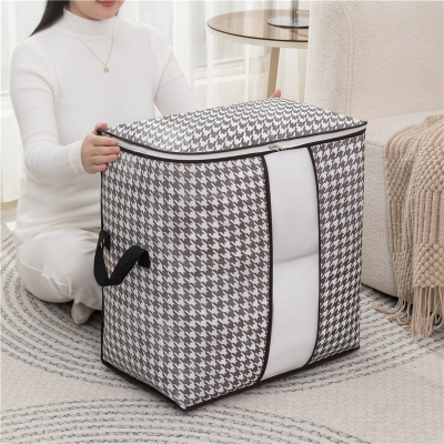 Picture of Printed Premium Quality Quilt Storage Bag Large Capacity Winter Cloth Blanket Storage Organizer