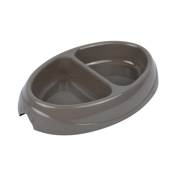 Picture of Petmate Ultra Lightweight Small Double Diner Pet Bowl, Assorted