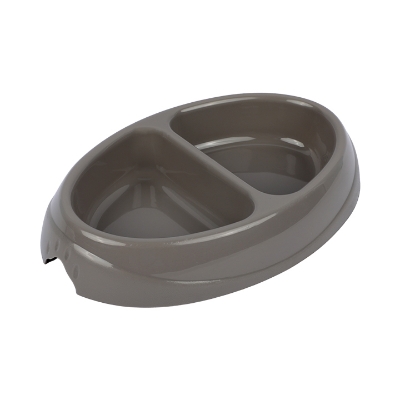 Picture of Petmate Ultra Lightweight Small Double Diner Pet Bowl, Assorted