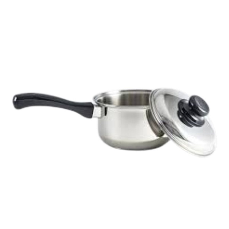 Picture of Stainless Steel Sauce Pan with SS Lid and Bakelite Handle – 16cm- Silver