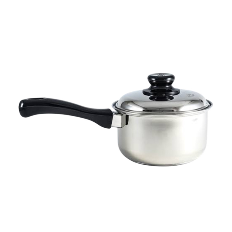 Picture of Stainless Steel Sauce Pan with SS Lid and Bakelite Handle – 16cm- Silver